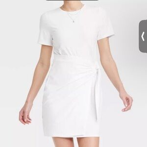 A New Day White Mini Wrap Skirt